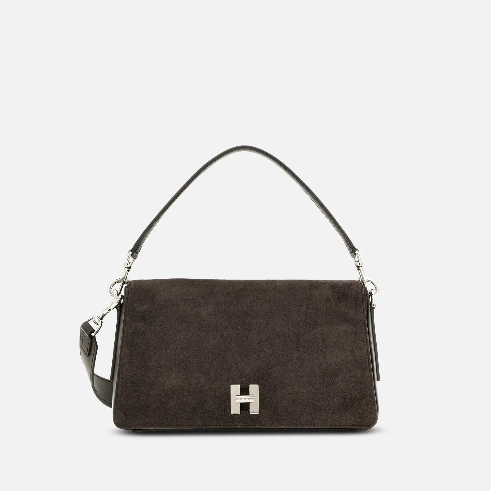 Hogan H-Turn KBW01YI0200UGM borsa flap marrone pelle