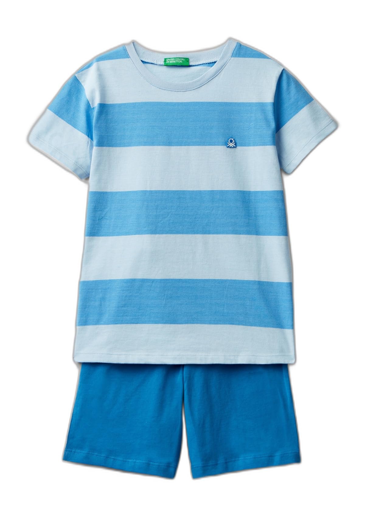 Benetton Intimo Pigiama Bimbo T-Shirt Short Multicolor M