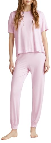 Benetton Pantalone 36mx3f047 Pigiama Donna S Rosa Modal