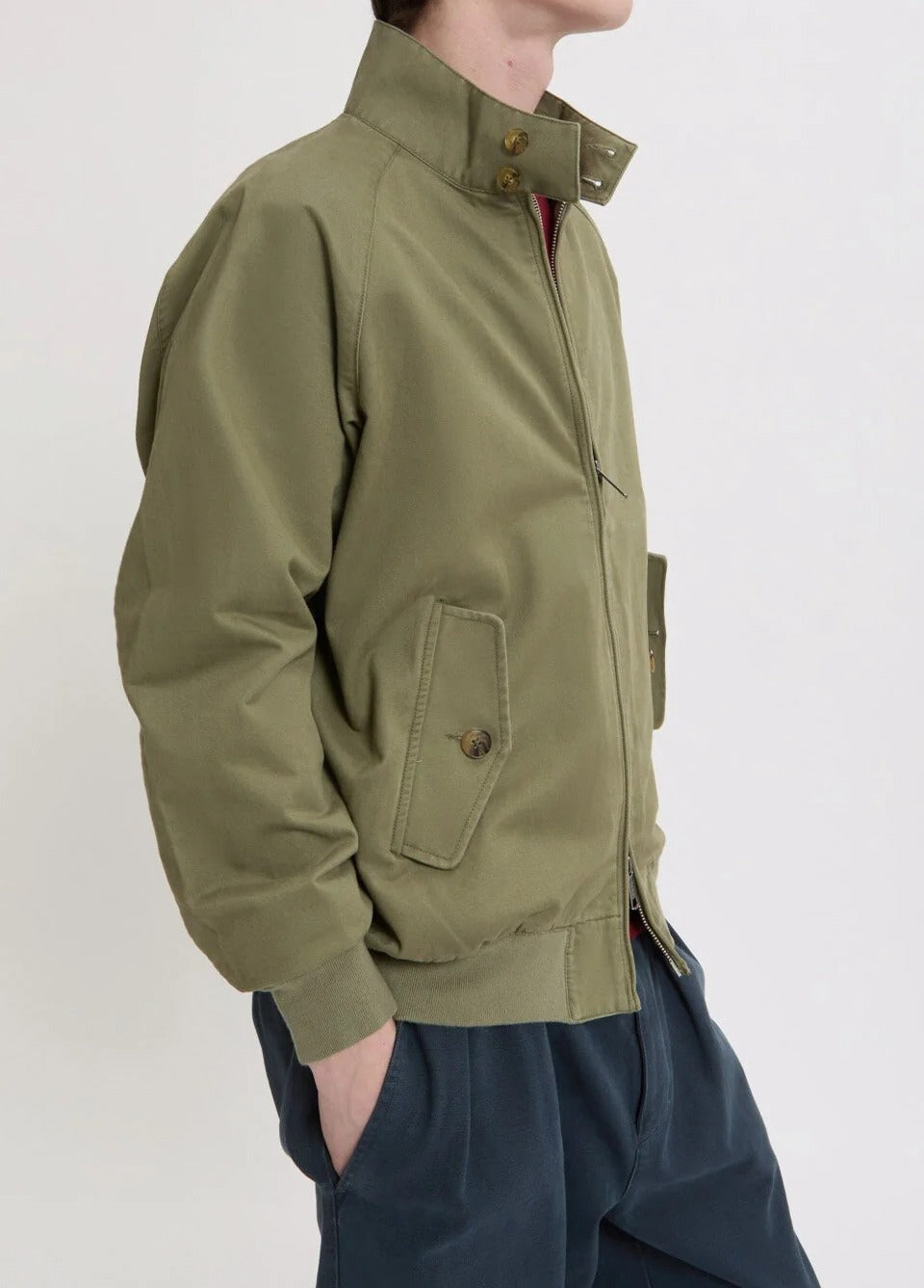 Baracuta G9 Twill BRCPS1166 Giubbino Uomo Verde Lichen Cotone