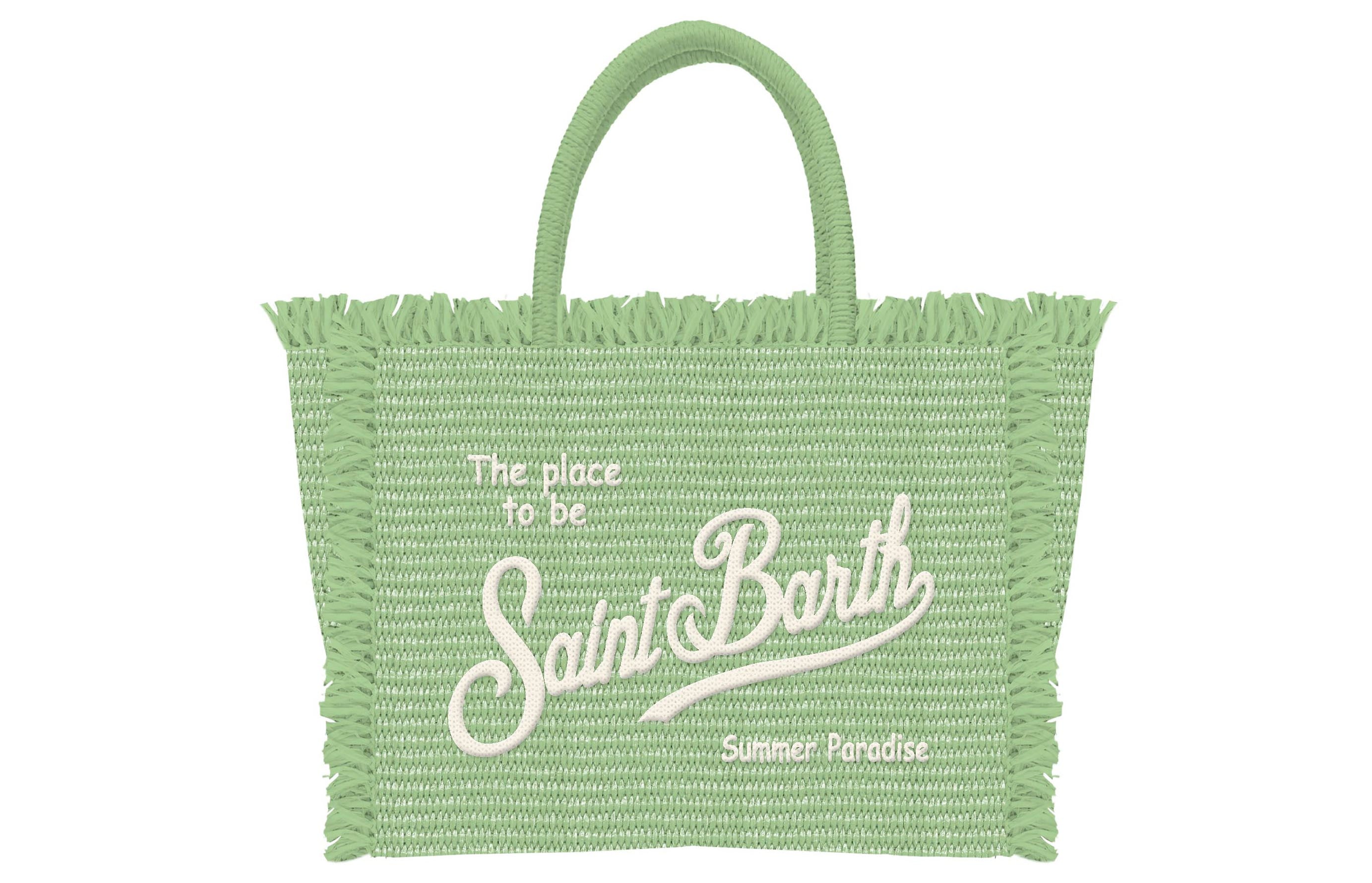 MC2 Saint Barth Vanity Mini Straw borsa paglia verde
