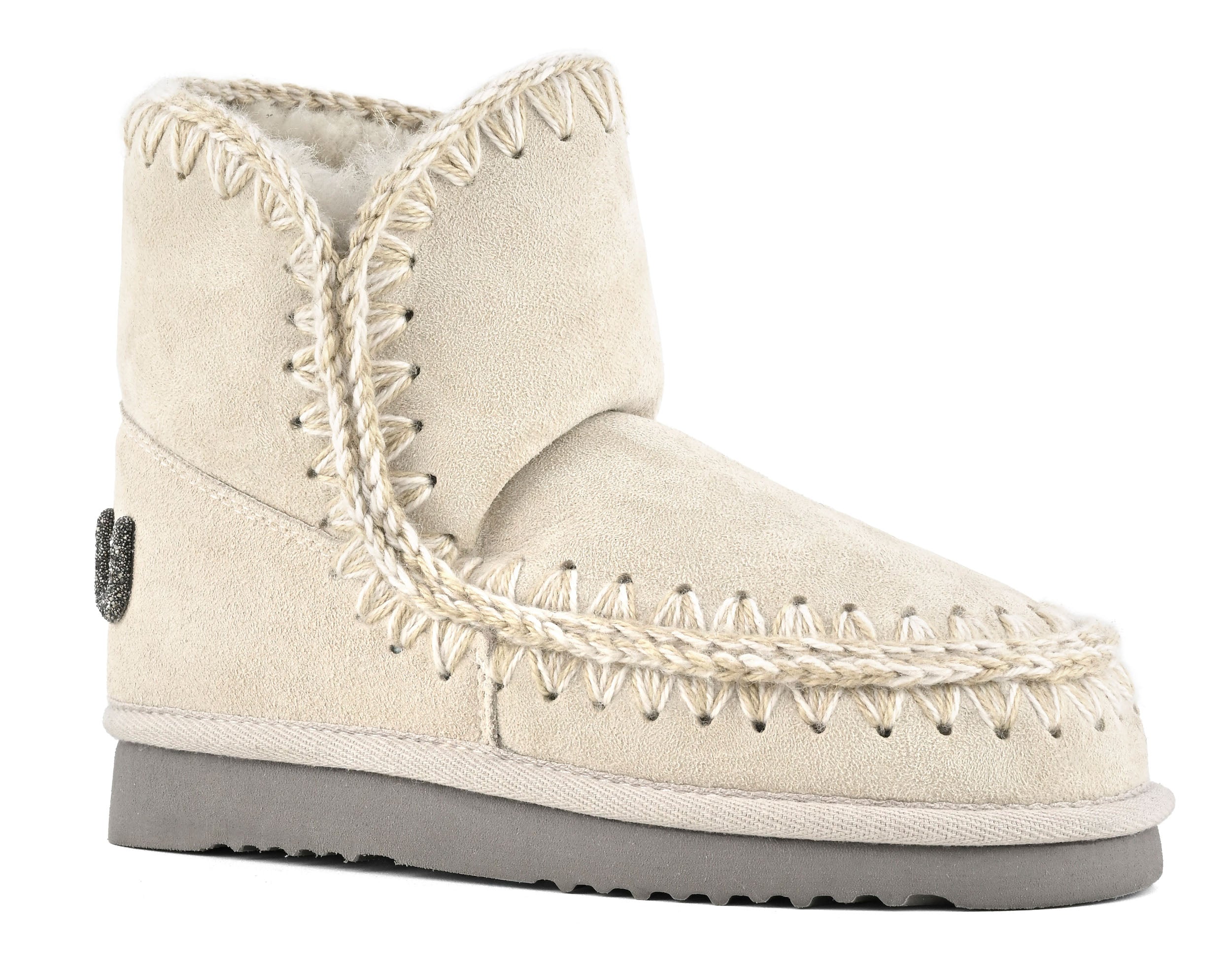 Mou Eskimo 18 FW101050A stivaletto donna chalk montone