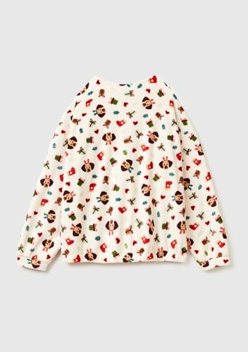 Benetton 39EZ3M087 Maglia Donna Pile XXS
