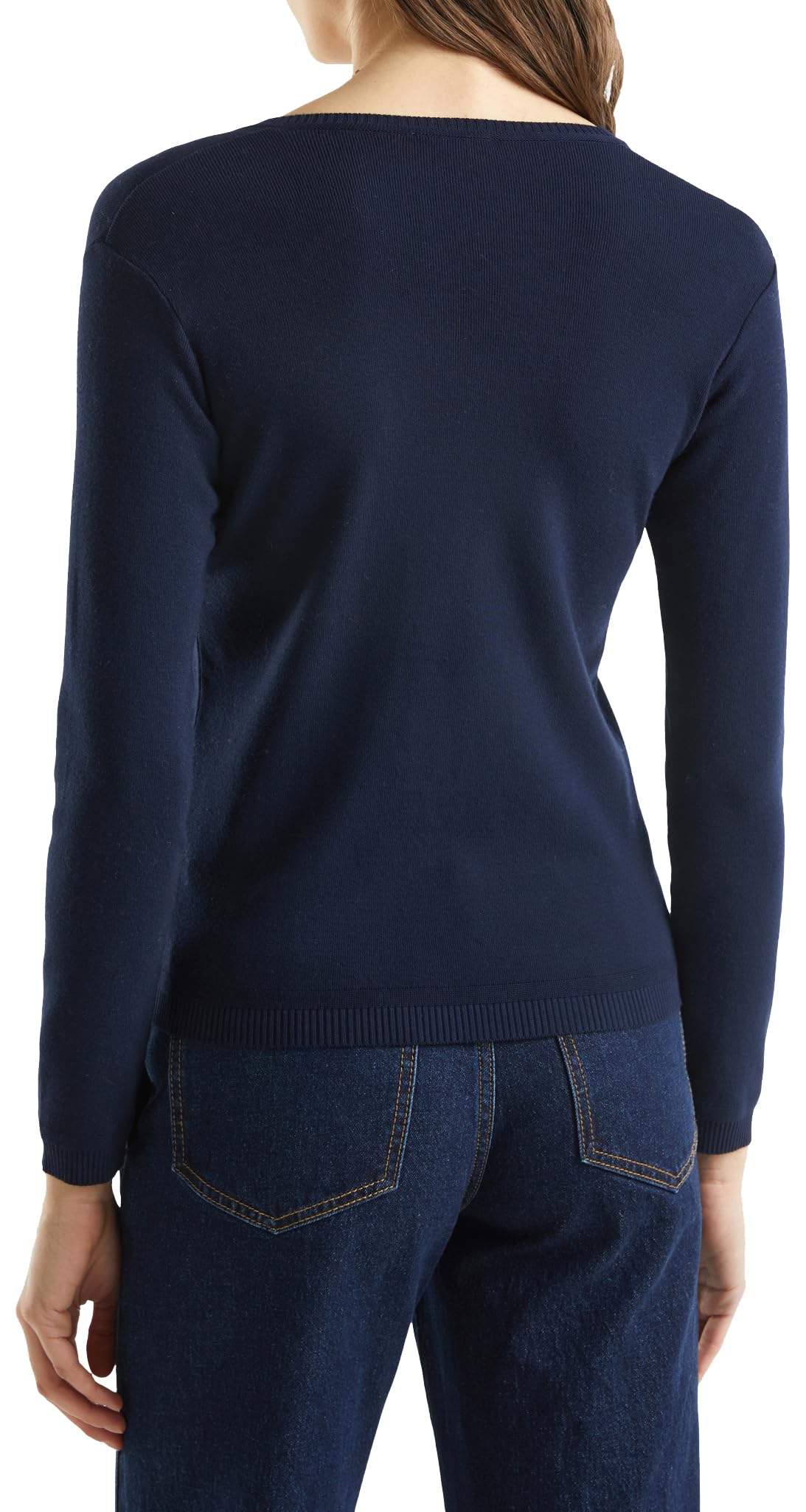 Benetton Maglieria 1091d4625 Maglia Scollo V Donna