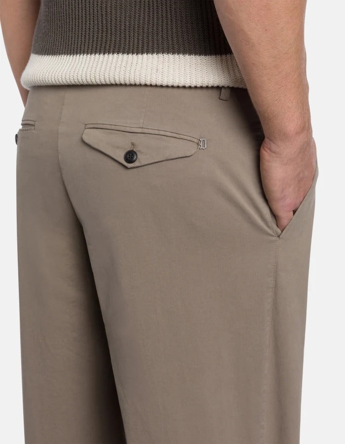 Dondup Mel Loose UP658 pantaloni uomo castoro
