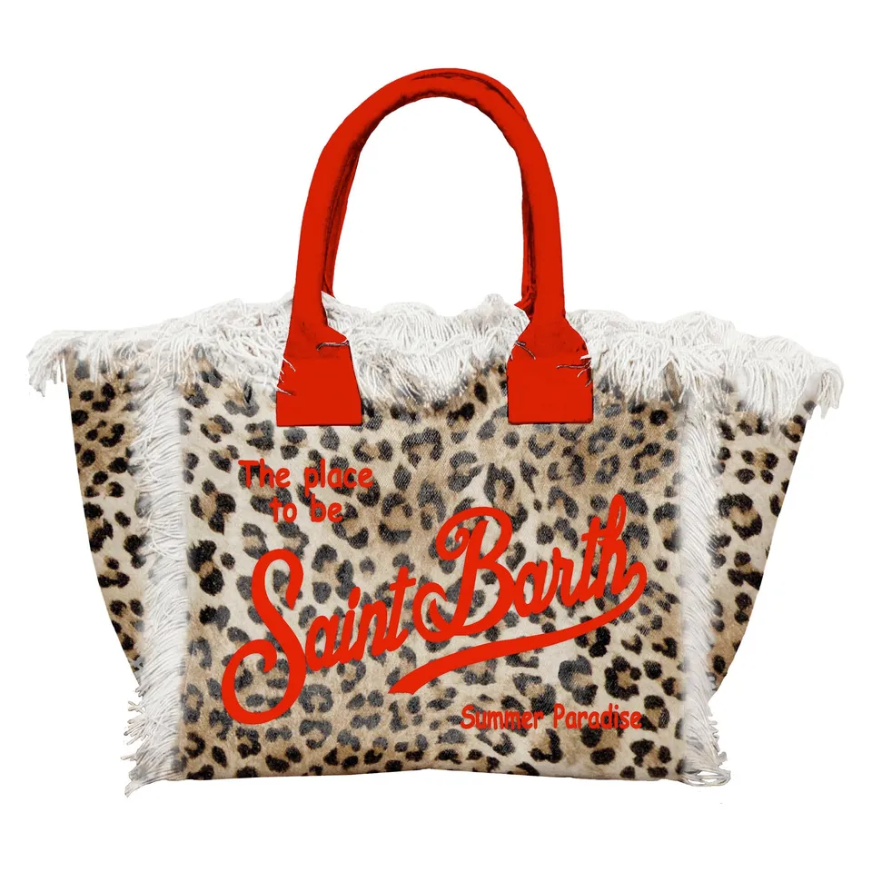 MC2 Saint Barth Colette 00329L borsa donna leopard cotone