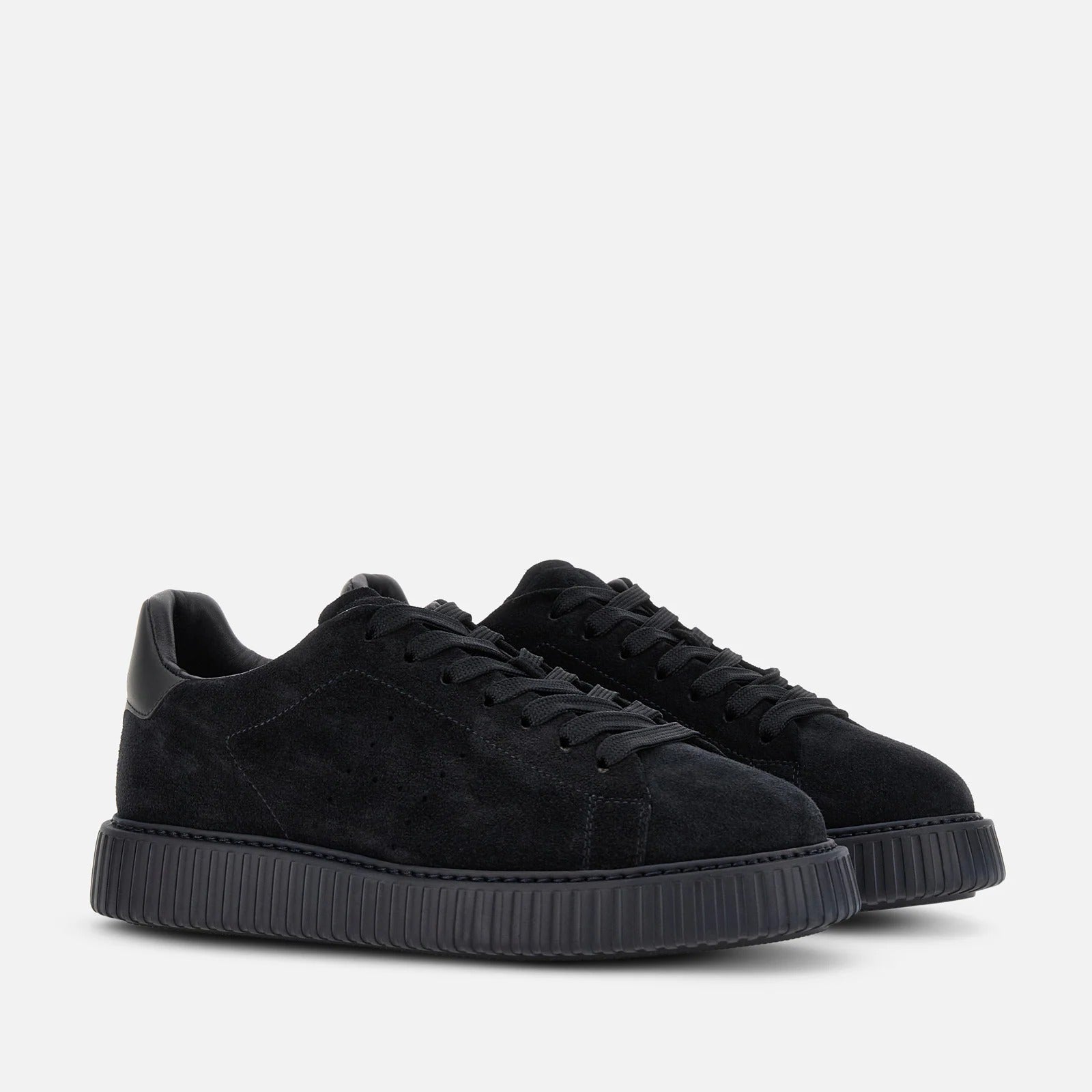 Hogan H-Stripes HXM6770GF5FUH Sneaker Uomo Blu Notte Camoscio
