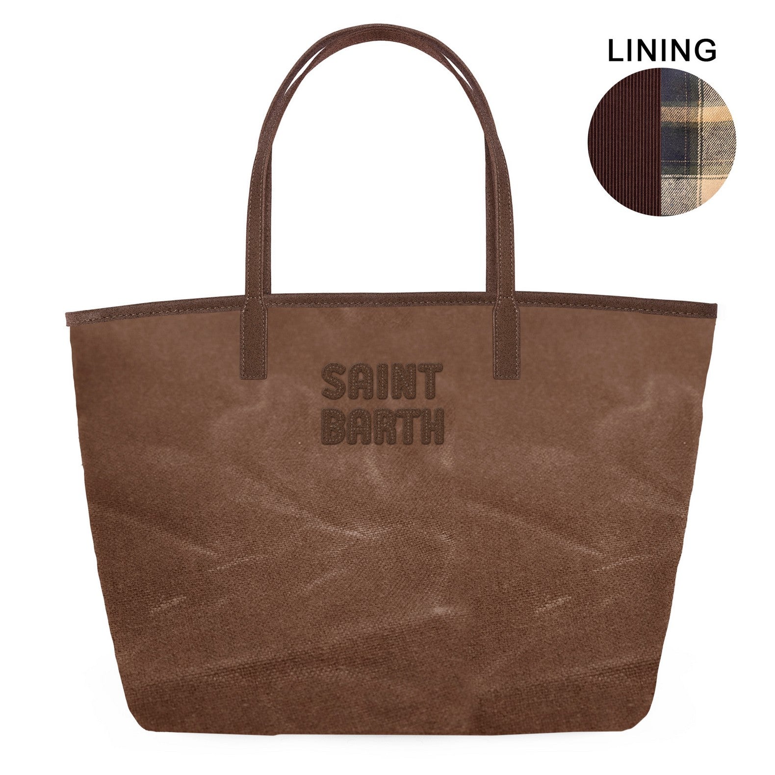 MC2 Saint Barth City Bag Mid Wax Borsa Donna Marrone