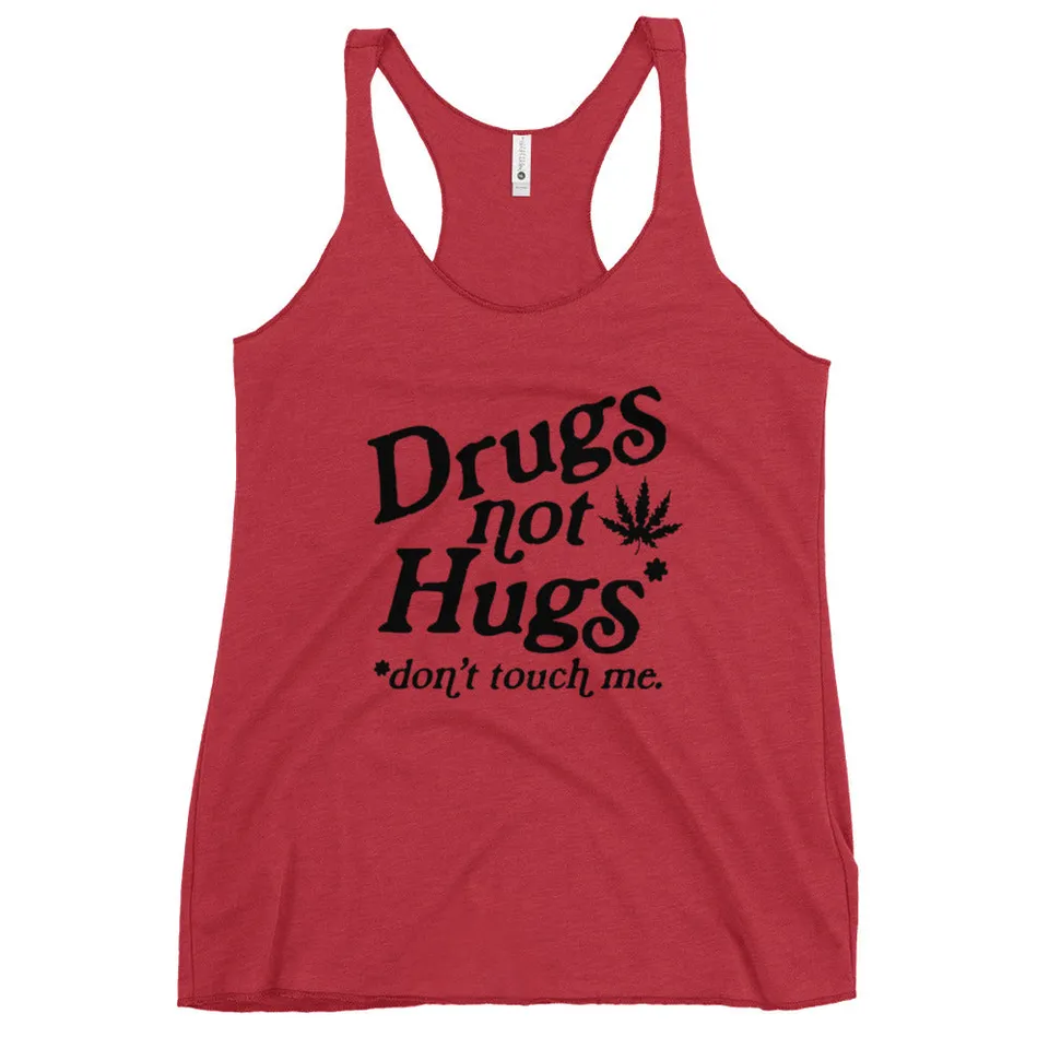 Pure Trash Drugs Not Hugs canotta donna rossa