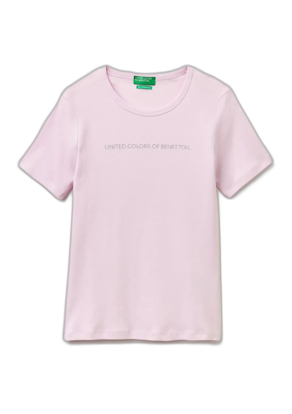 Benetton T-shirt e Polo 3ga8e16a2 T-Shirt Donna Rosa XXS casual