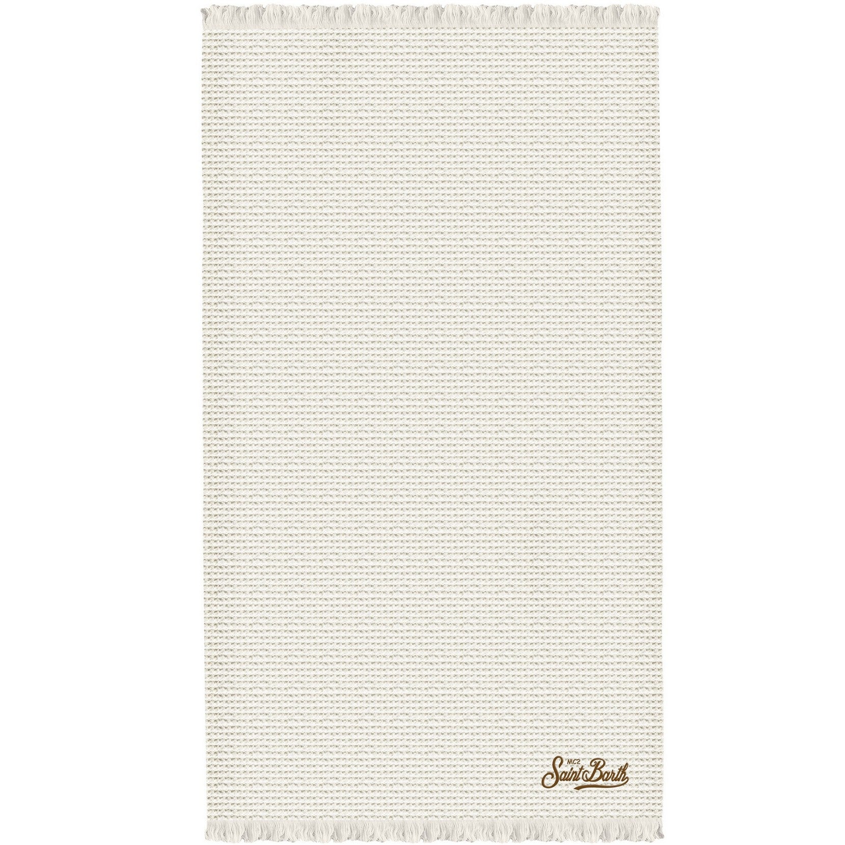 MC2 Saint Barth Foutas Diamond Waffle telo mare Panna 100x200