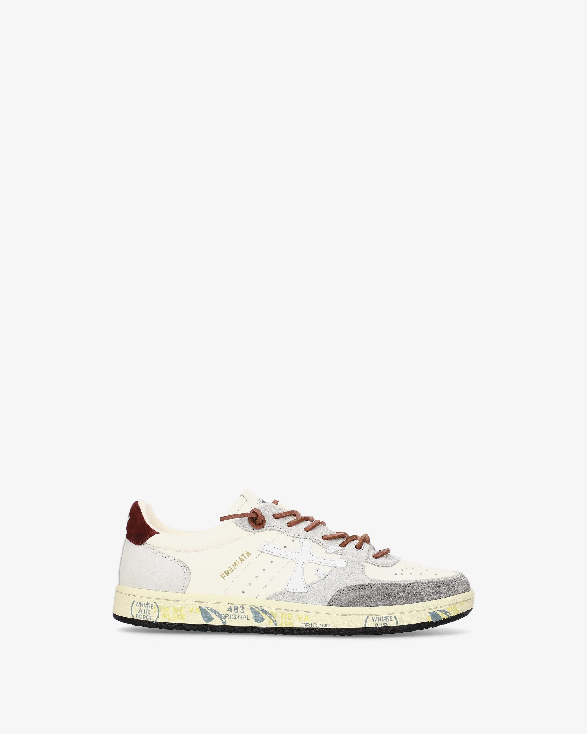 Premiata Bskt Clay 7616 sneaker uomo bianco pelle