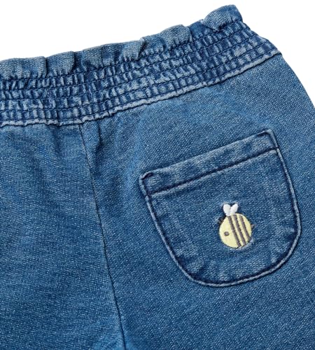 Benetton 4bayaf010 Pantaloni Bimba 56 denim con fiocco