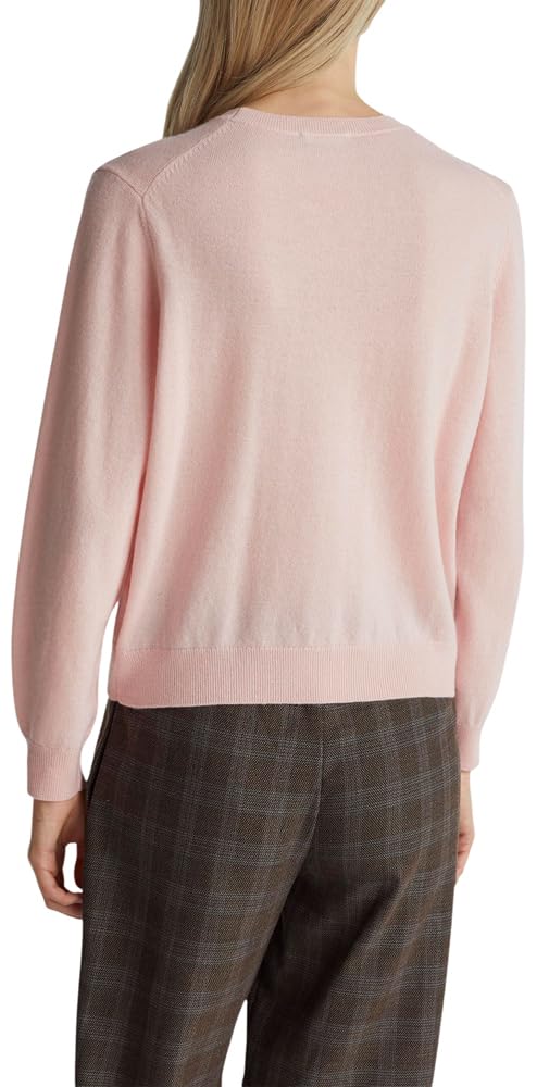 Benetton 1002d10bg maglia girocollo donna morbida rasata