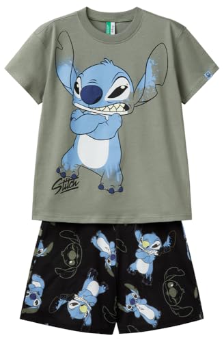 Benetton Pigiama Stitch Bambini Taglia 90 Pantaloncini