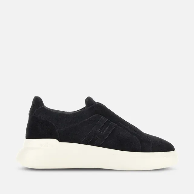 Hogan H580 HXM5800BE00HG sneakers slip-on blu camoscio
