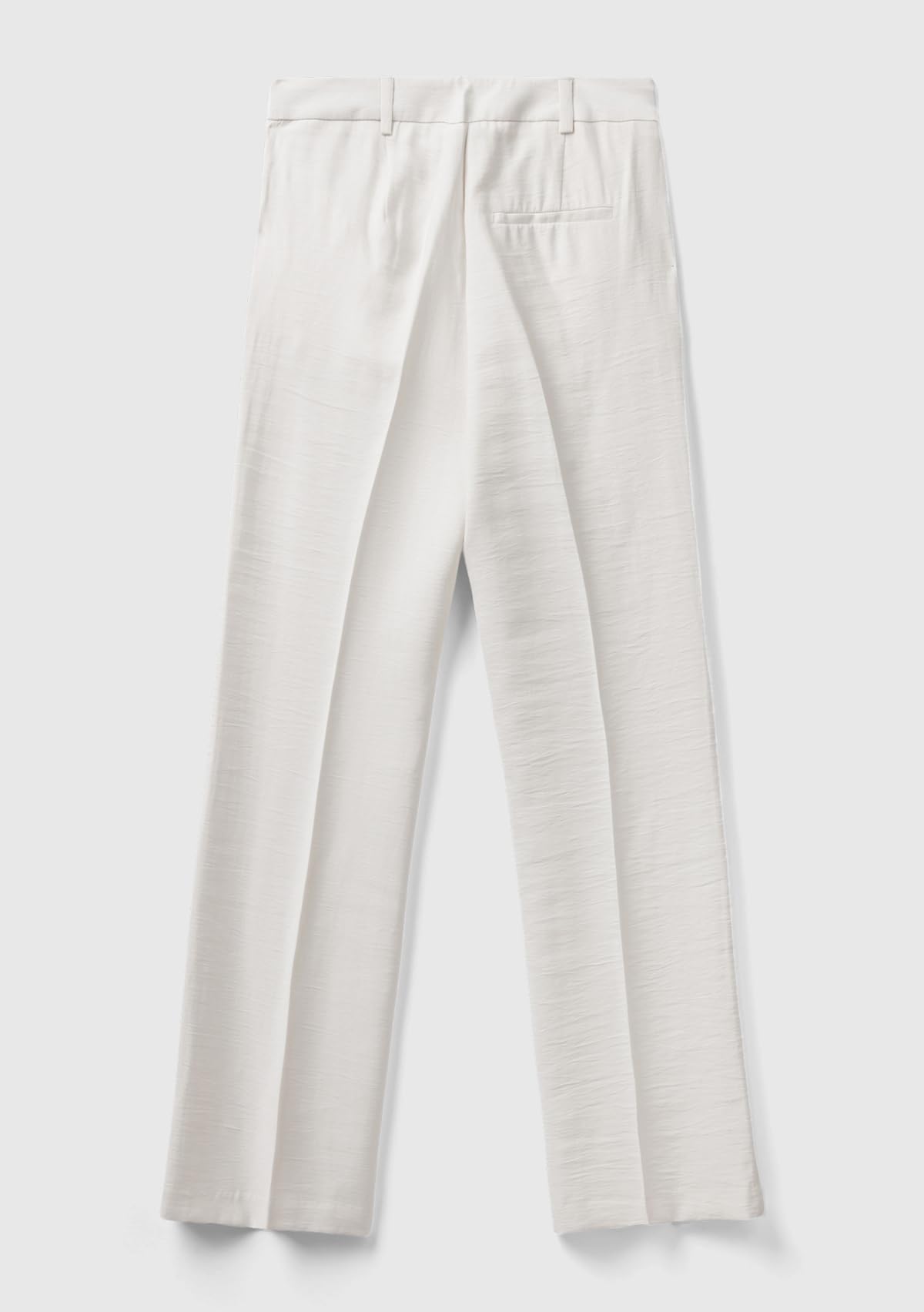 Benetton 4YFWDF05R Pantaloni Donna Panna 36 Viscosa