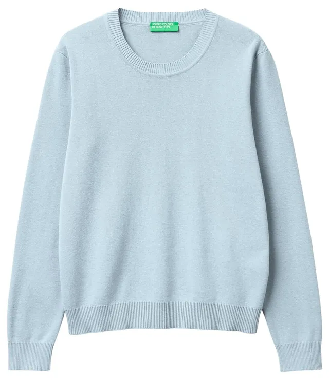 Benetton Maglieria Maglia G/C M/L maglione girocollo tinta unita