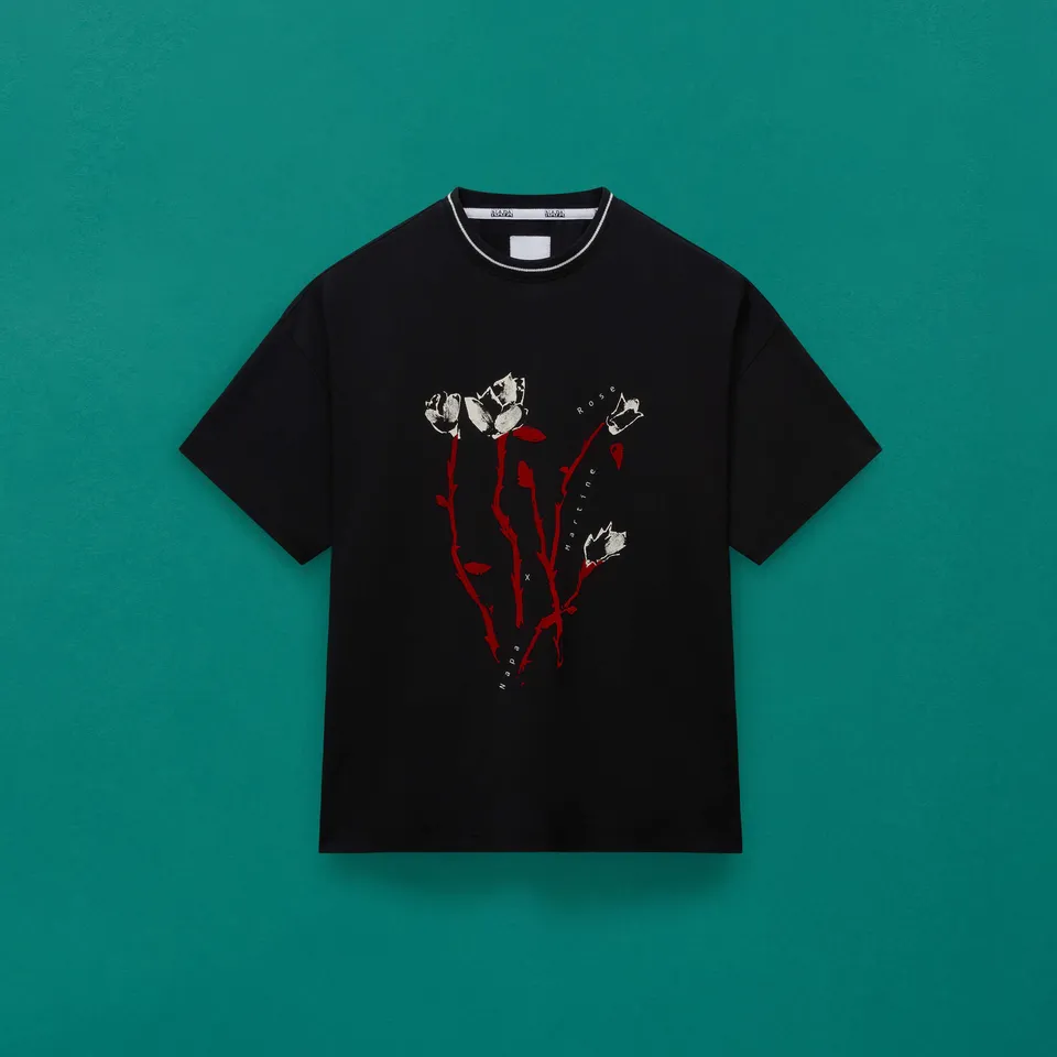 Martine Rose Osorno S/S T-Shirt maglietta nera cotone