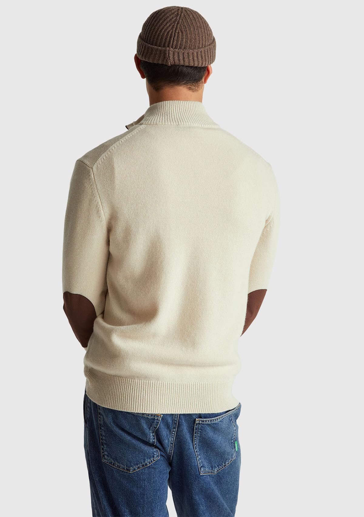 Benetton Maglieria 1444u2022 Maglione Uomo XS con zip