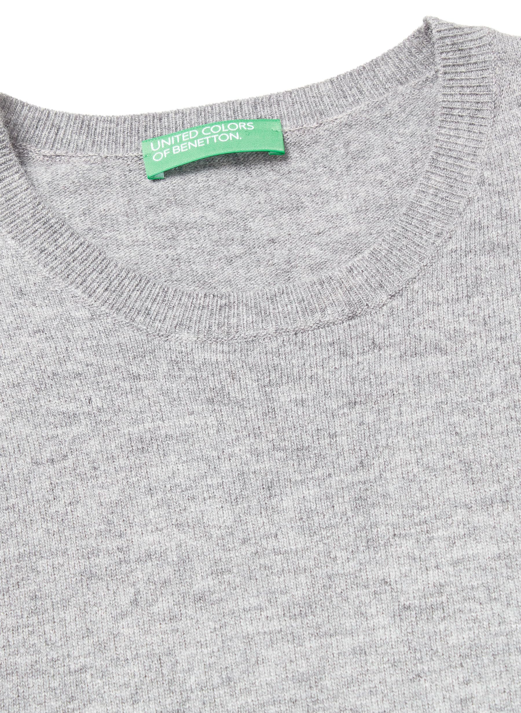 Benetton Maglia Girocollo Donna Manica Corta Regular