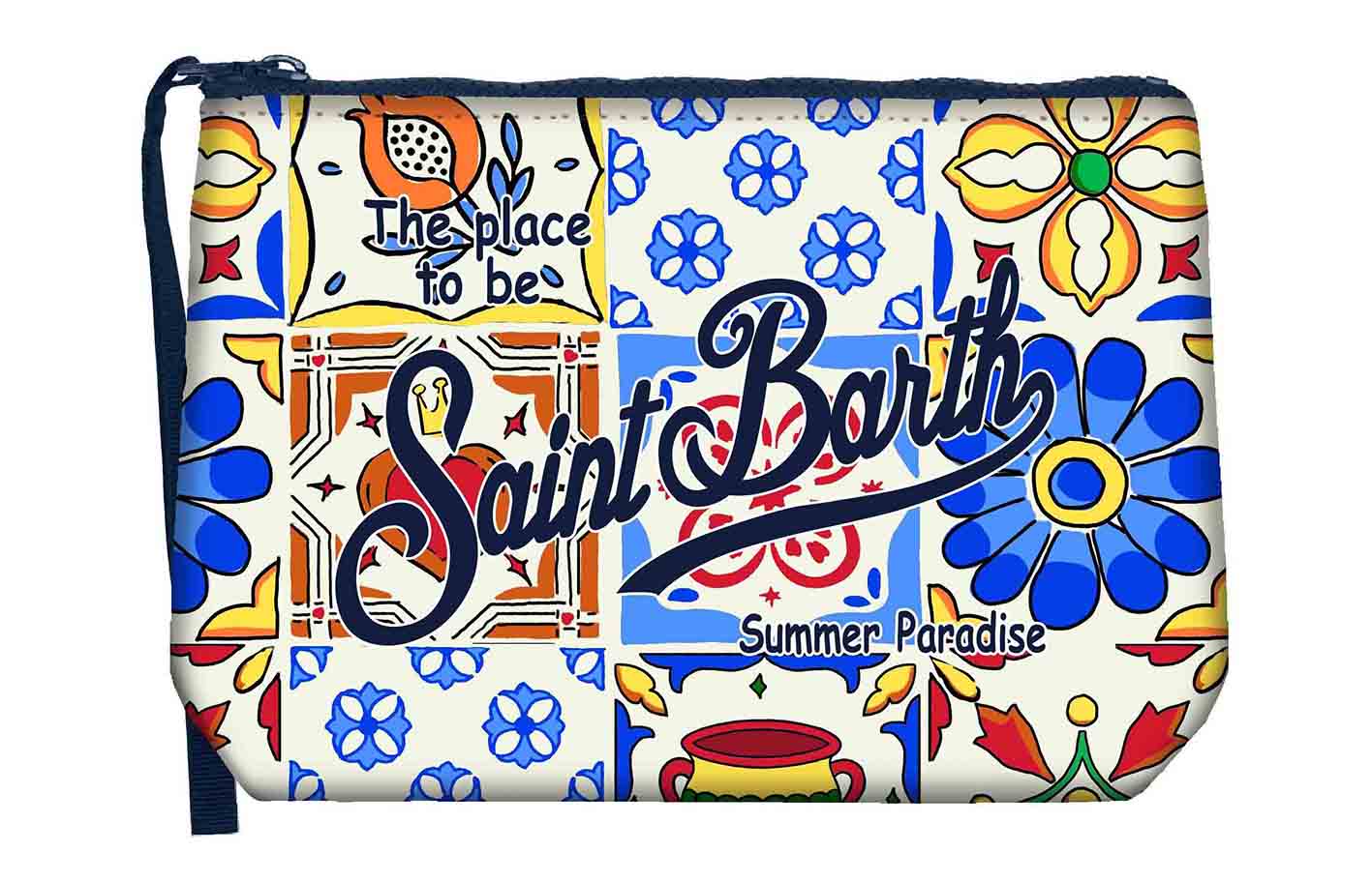 MC2 Saint Barth Aline Pochette Bianco Maj Stamp