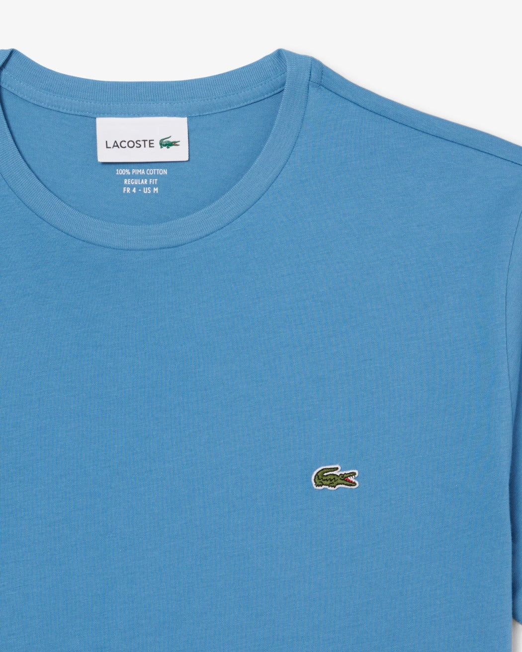 Lacoste TH6709 T-Shirt Cotone Pima Blu Regular