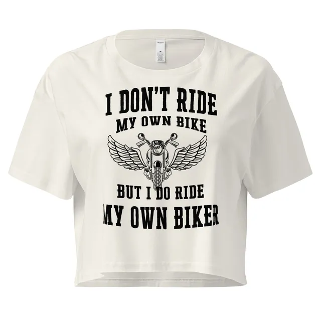 Pure Trash I Don't Ride Crop top donna cotone corto