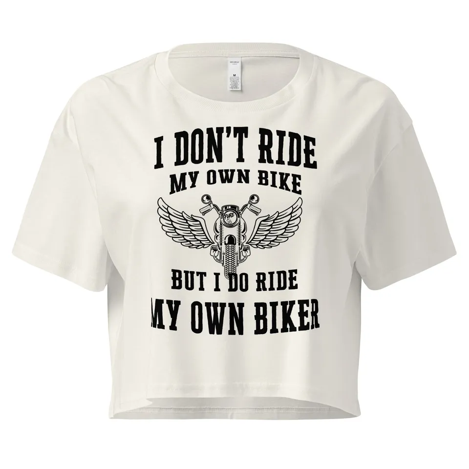 Pure Trash I Don't Ride Crop top donna cotone corto