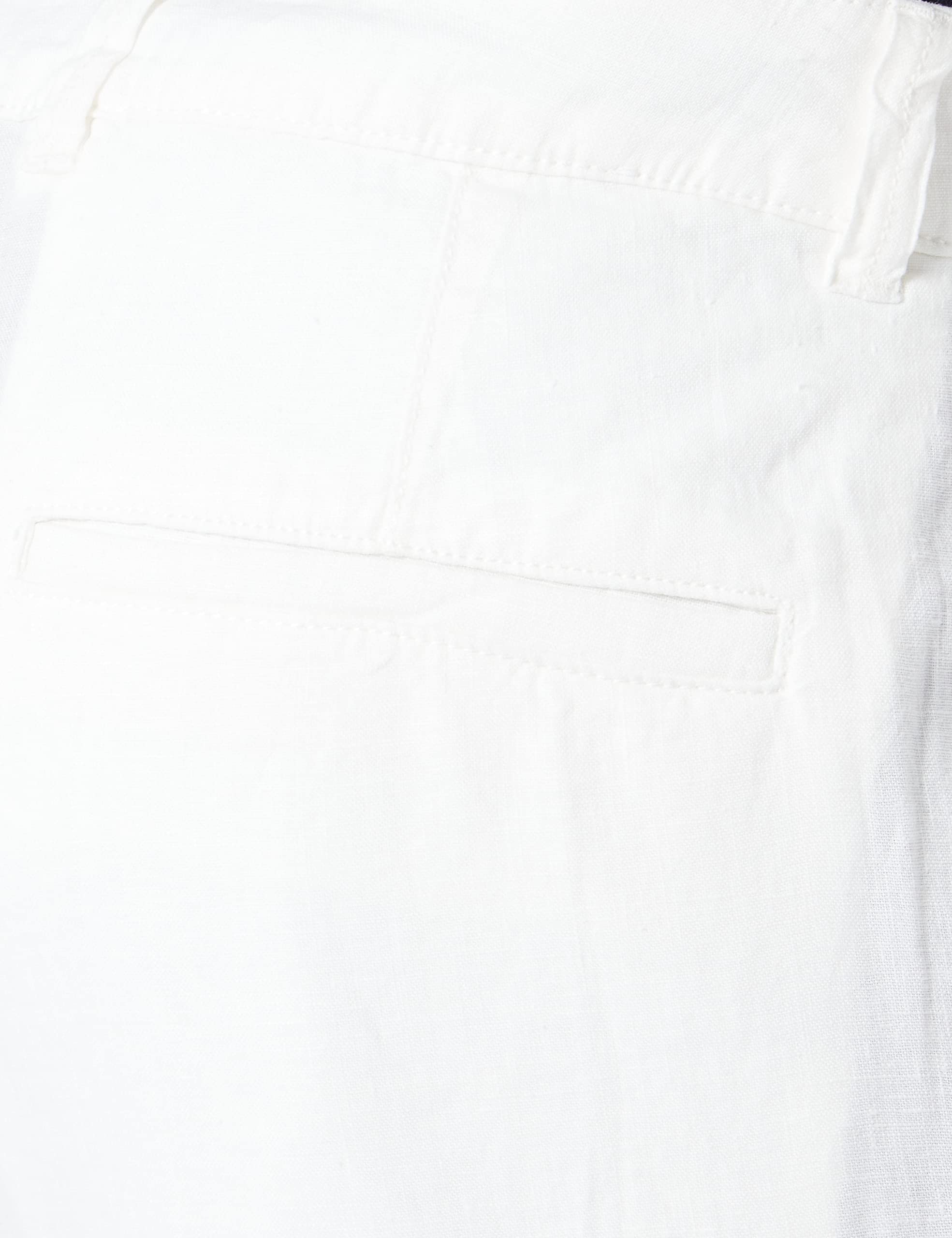 Benetton Pantaloni Uomo Chino Lino Verde Militare 1z9
