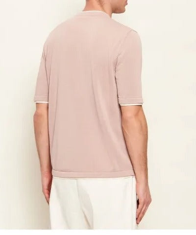 Eleventy M76MAGM31 maglia uomo Cipria Bianco cotone