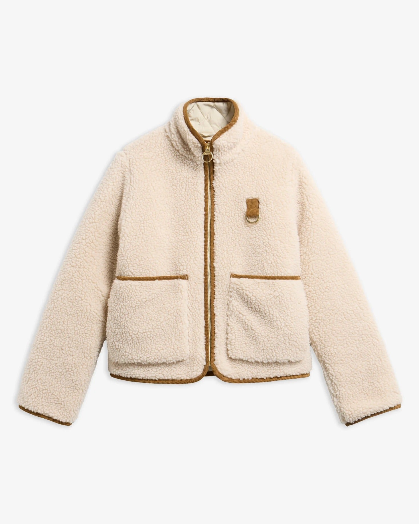 Barbour Eleonora LCA0427 giacca ecru pile teddy donna