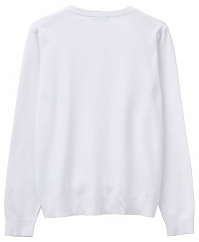 Benetton Maglieria 1C19D502P Cardigan Donna Bianco XXS