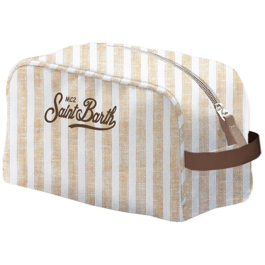 MC2 Saint Barth Westwood Linen Beauty Beige Rigato