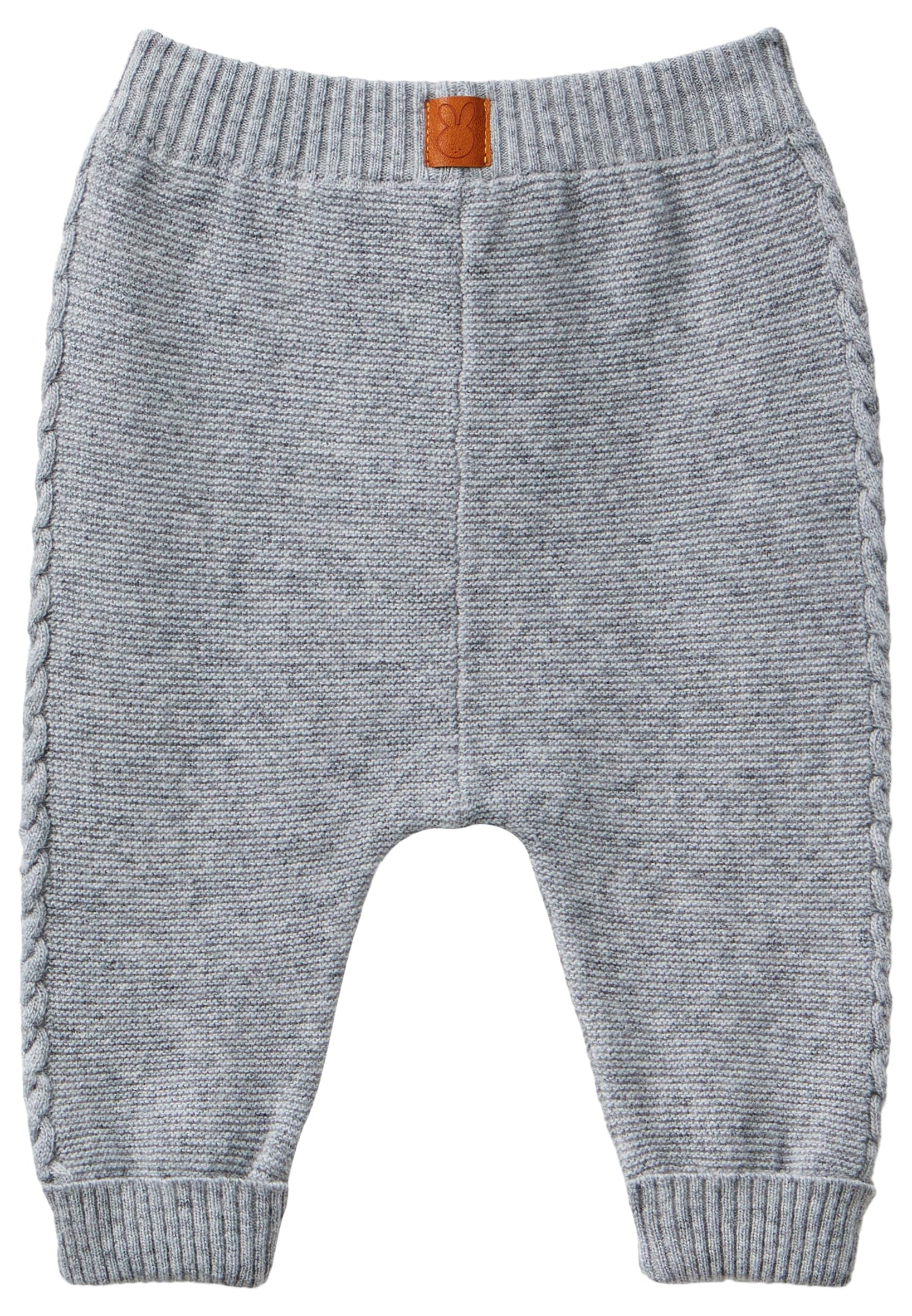 Benetton Pantaloni bimbi trecce taglia 50 grigio rosa