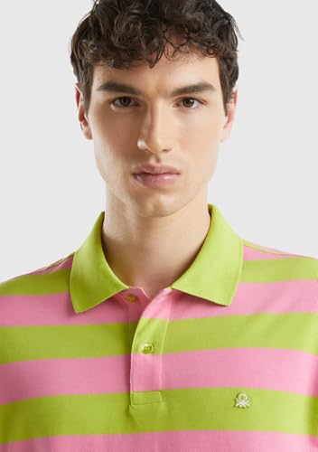 Benetton Polo Uomo a Righe manica corta cotone relaxed