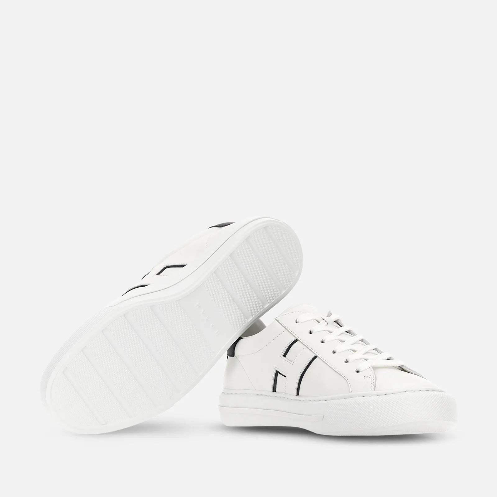 Hogan Rebel H691 HXM6910 Sneakers Uomo Bianco Blu Pelle
