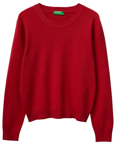 Benetton Maglieria 1C19D10FV Maglione Donna Tinta Unita Regular
