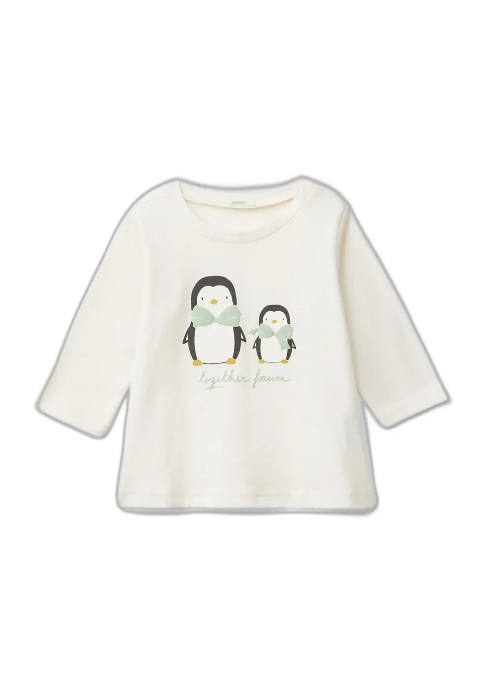 Benetton T-Shirt Bimba 74 Jersey Organico Manica Lunga