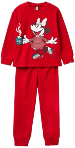 Benetton 3i470p09m pigiama bambina pile stampa Disney
