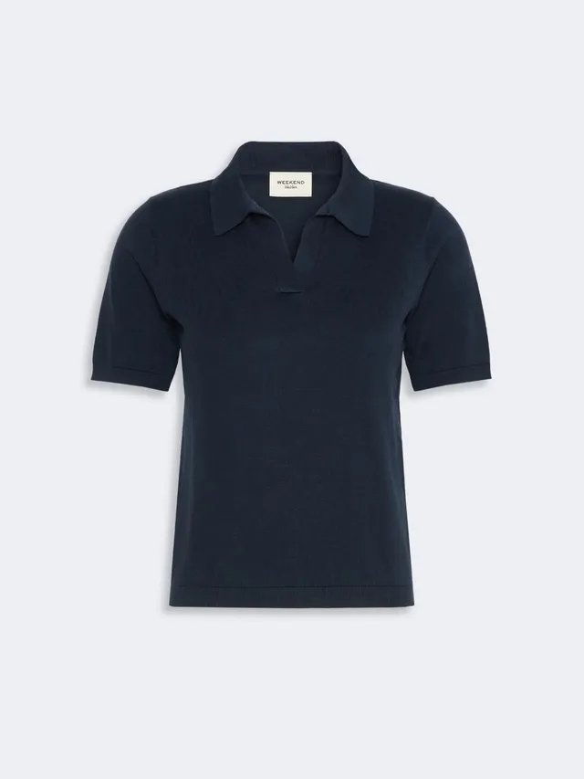 Weekend Max Mara Roncolo maglia donna blu seta