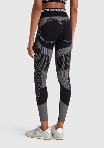 Benetton 3SW63F04I Leggings Donna Seamless Bianco S