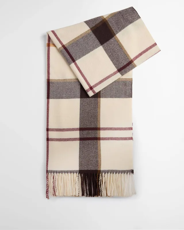 Barbour Harriet LSC0494 Sciarpa Donna Tartan Frange