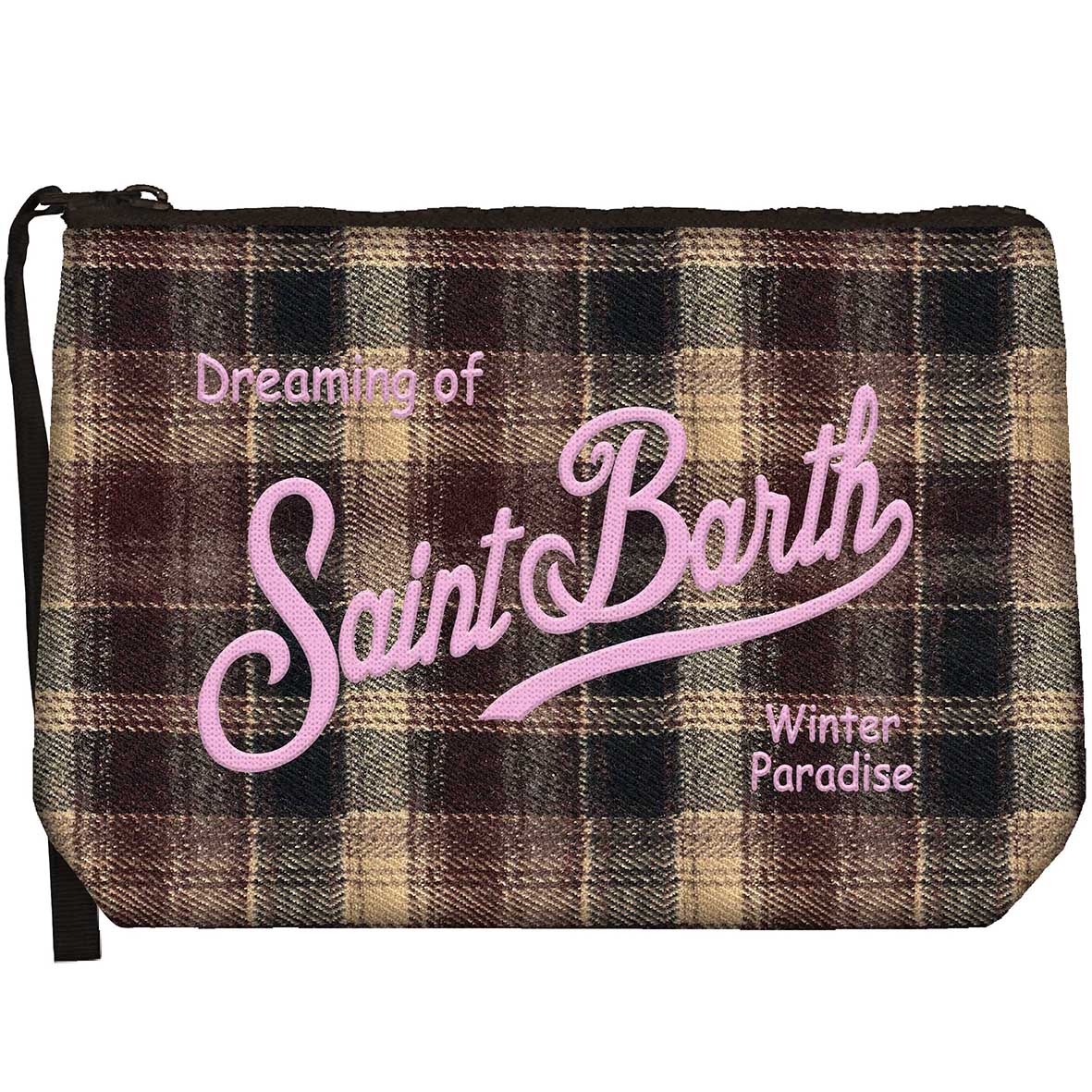 Mc2 Saint Barth Aline Wool 01822M pochette tartan bordeaux