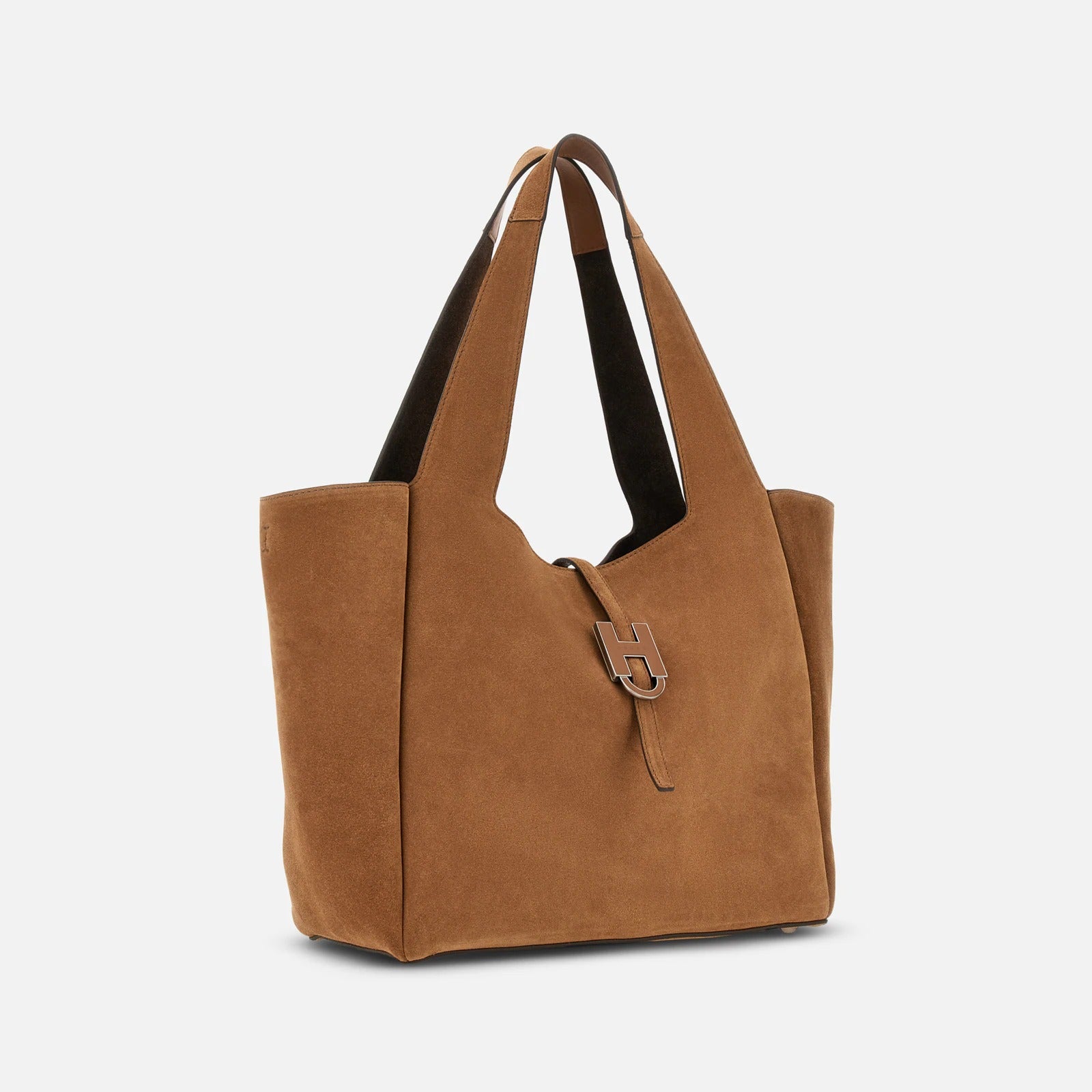 Hogan Shopping Trend KBW01XA1300UGM Borsa Beige Pelle