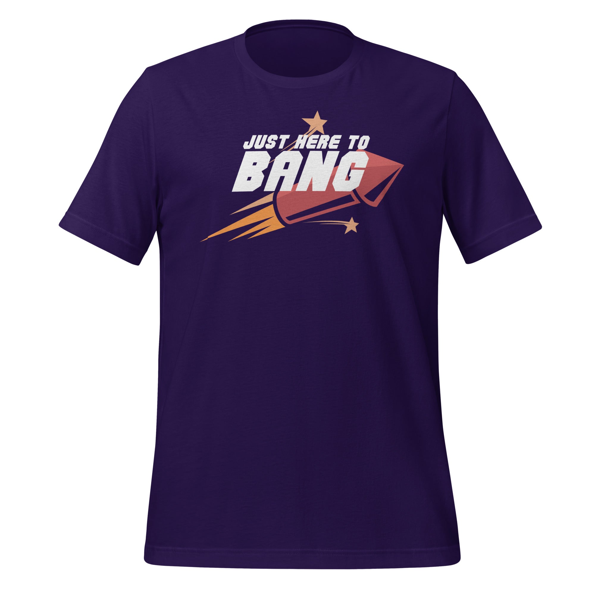 Pure Trash Just Here To Bang T-shirt uomo cotone Black Heather