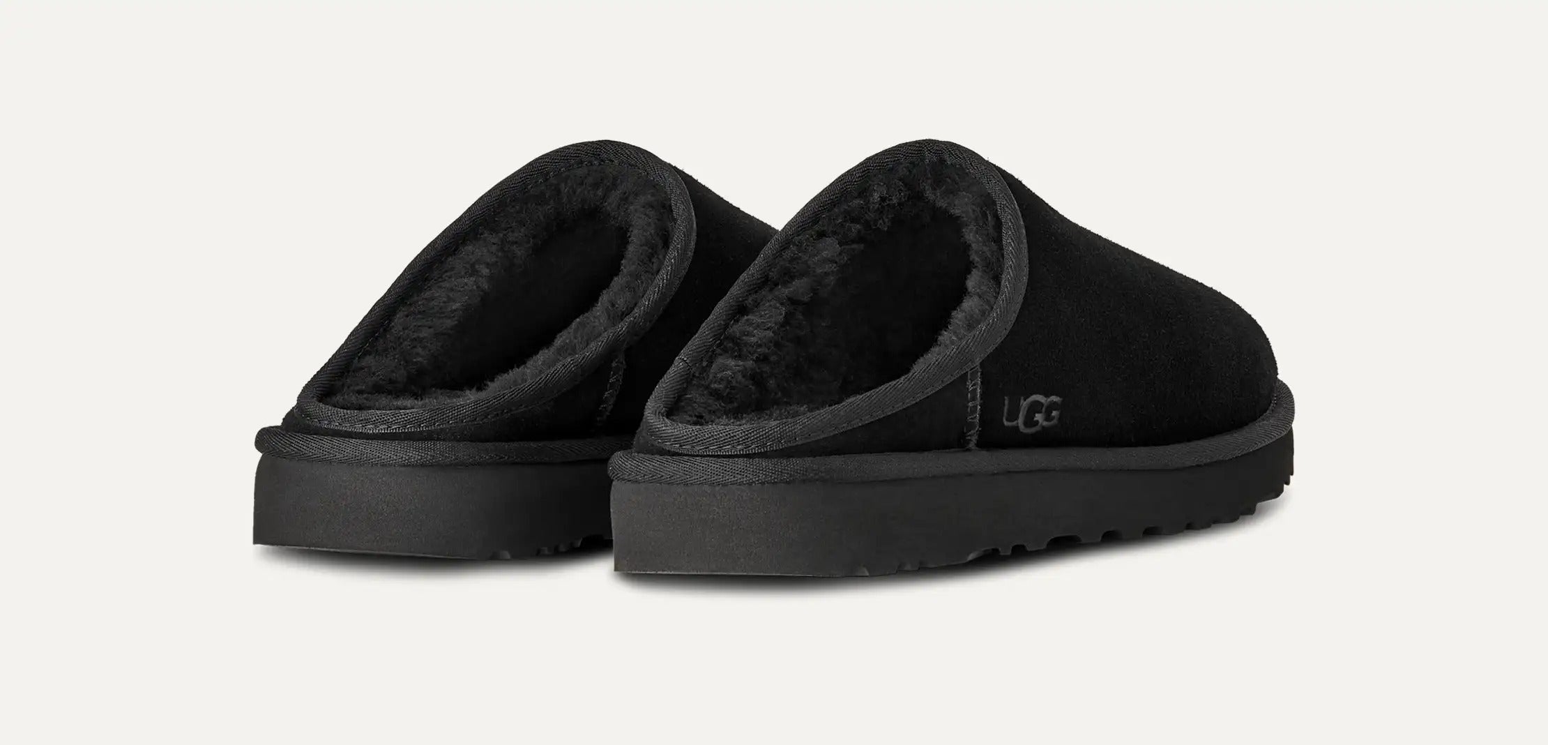 UGG Classic 1129290 ciabatta uomo black montone