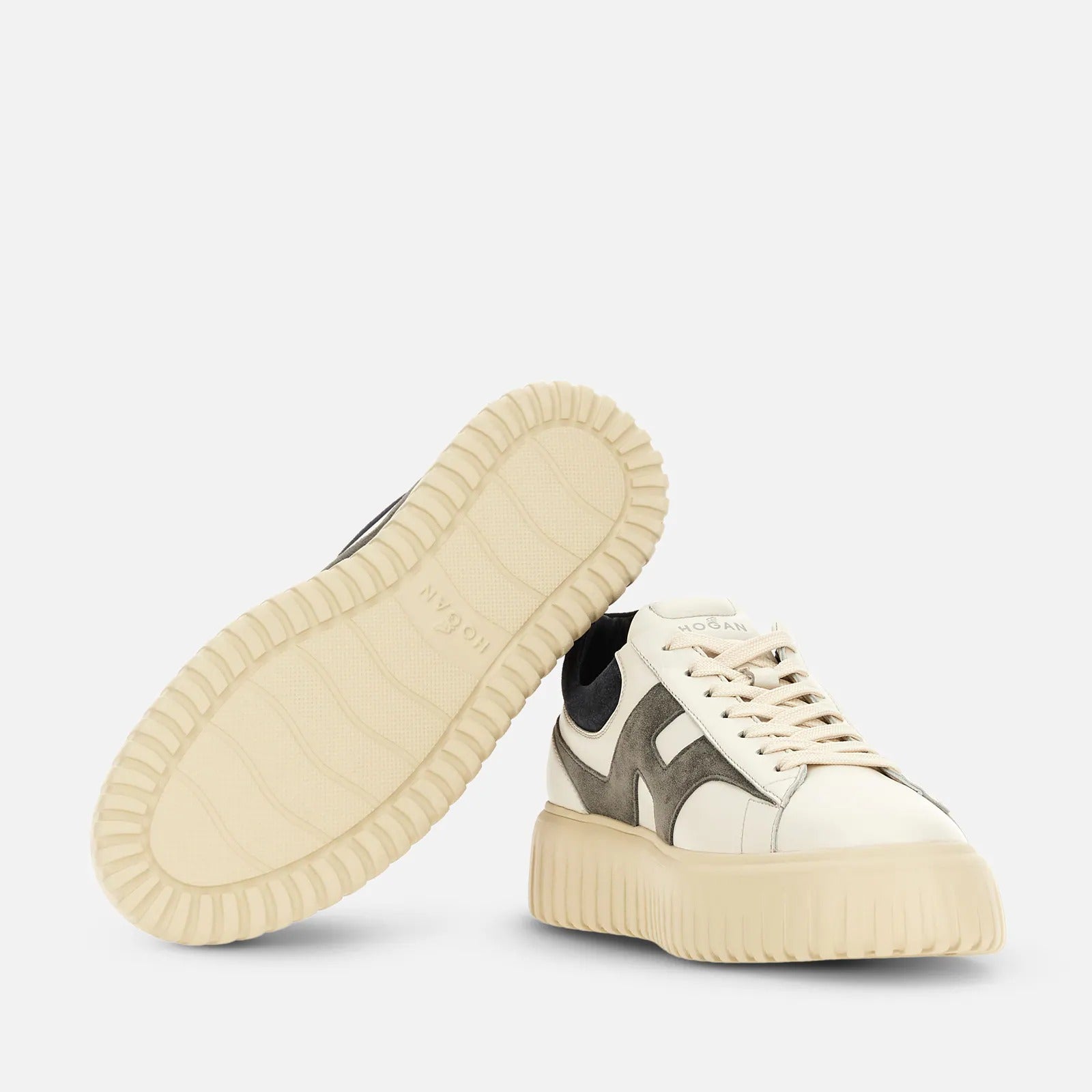 Hogan HXM6450FE91N1 H-Stripes Sneaker 42.5 Avorio