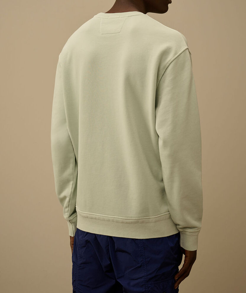 C.P. Company 20CMSS36A11044R felpa uomo Misty Blue cotone