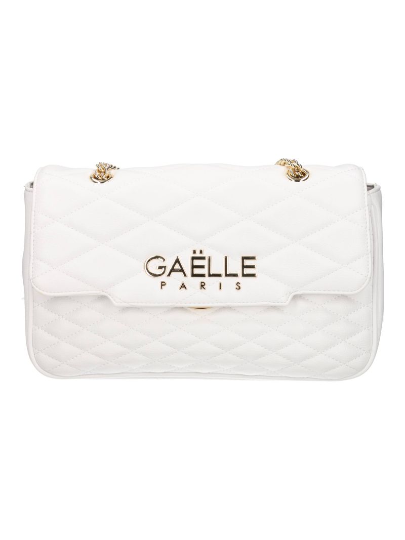 Gaelle Paris Maxi Shoulder borsa bianca trapuntata